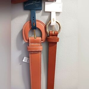 2 New Size S Vegan Leather Belts